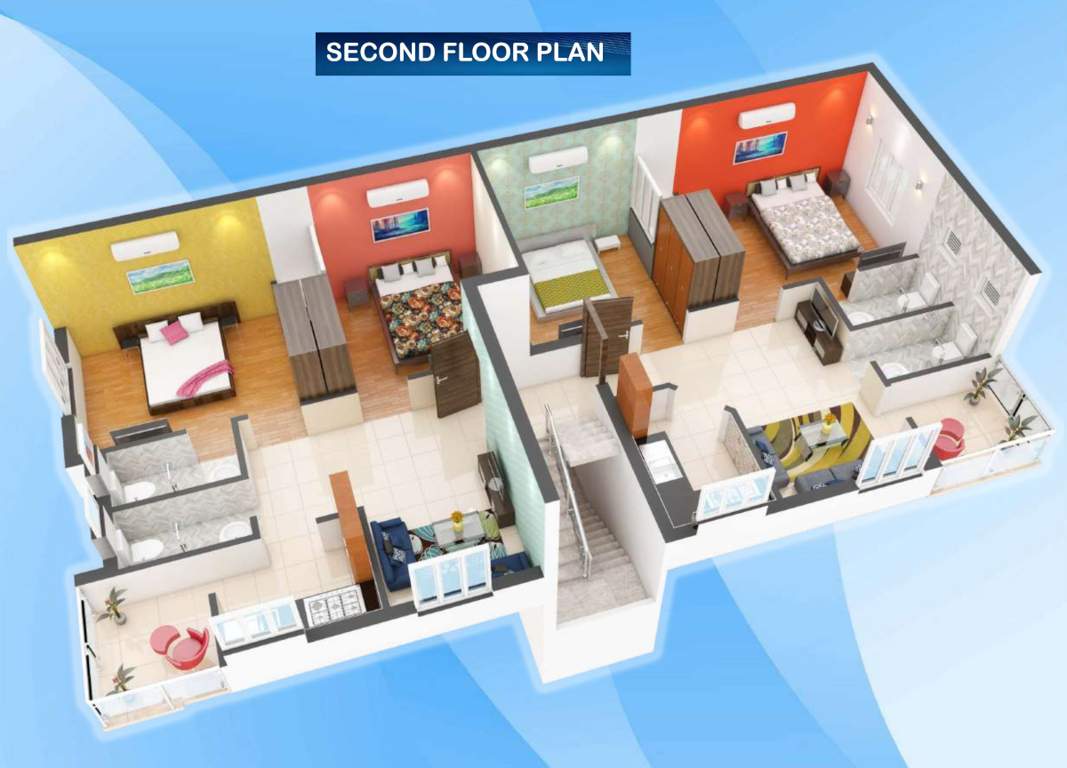  sai garland Sai Garland 3D Cluster Plan for 2nd Floor