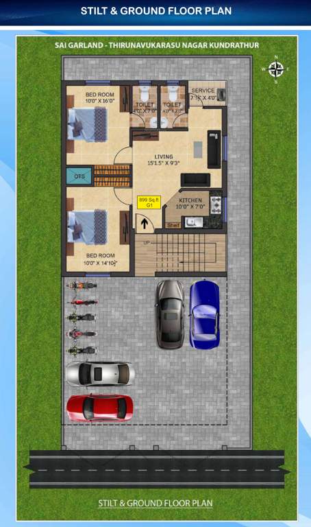  sai garland Sai Garland Cluster Plan for ground Floor