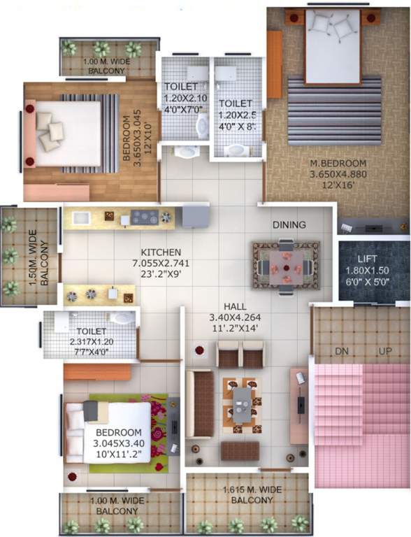 shree ganesh apartment nagpur Shree Ganesh Apartment Nagpur Cluster Plan From 1st To 4th Floor