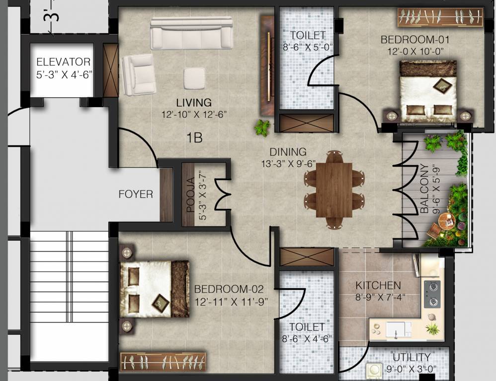  saistha Saistha Cluster Plan From 1st To 4th Floor