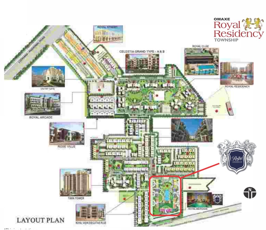  tower 6 and tower 7 the royal meridian  Layout Plan