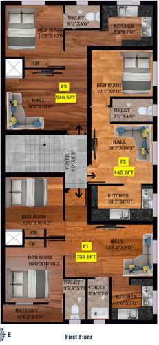  sai-wonderland Sai Wonderland Cluster Plan for 1st Floor