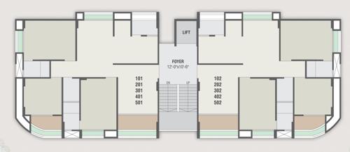  golden-sunrise Block 1 Cluster Plan From 1st To 5th Floor