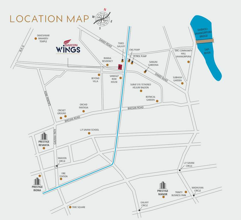  wings Location Plan