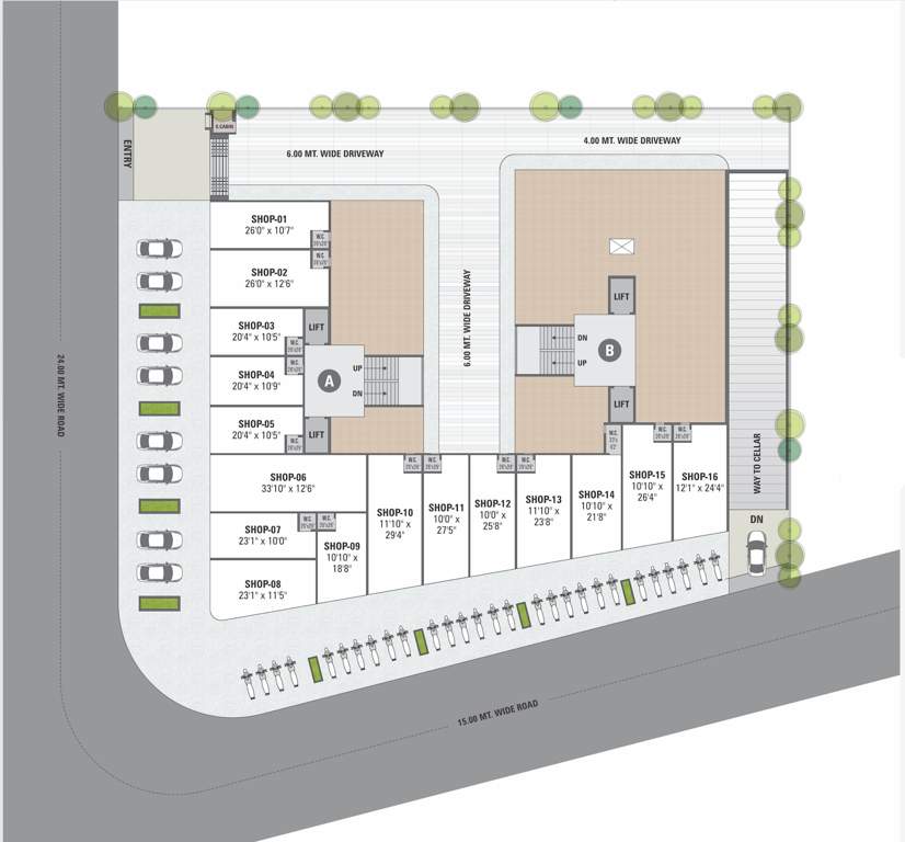  parivar Block A,B Cluster Plan For Block A,Bround Floor