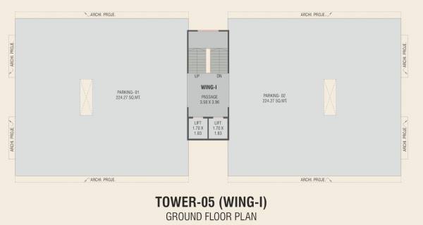  landmark Wing I Cluster Plan for ground Floor