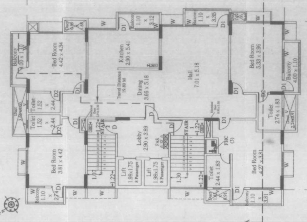  vasundhara Cluster Plan for 1st Floor