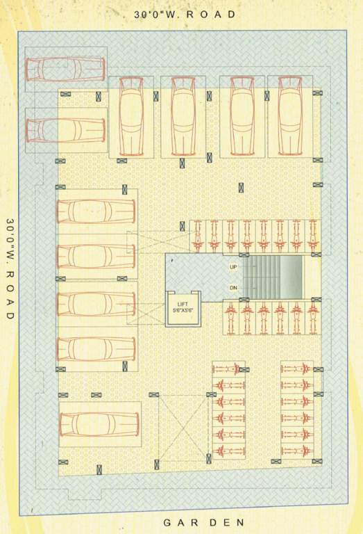  shree ganesh apartment Shree Ganesh Apartment Cluster Plan for ground Floor