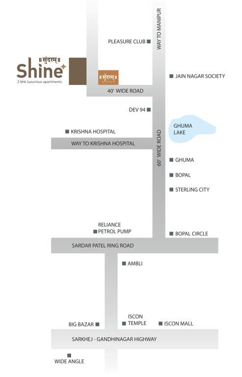  sundaram shine Location Plan