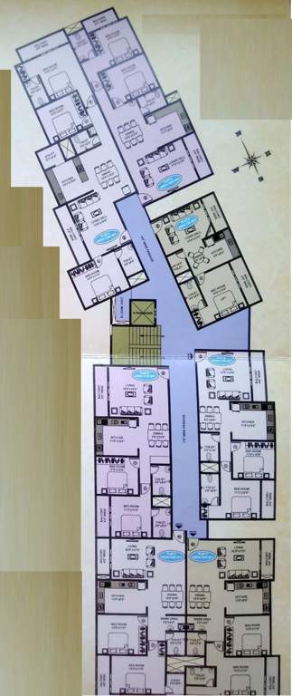  shree sudheendra residency Tower 1 Cluster Plan