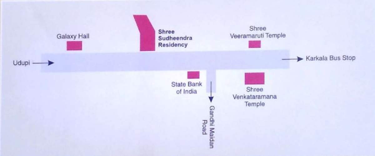  shree sudheendra residency Location Plan