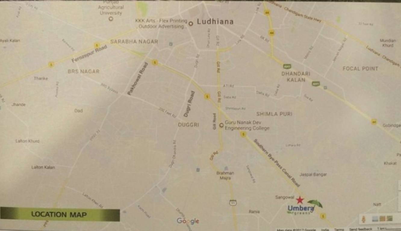  umbera greens Location Plan