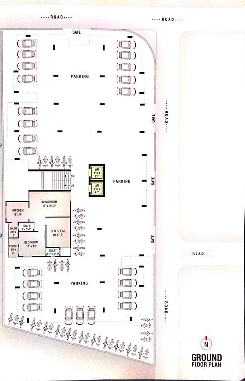  shraddha residency Shraddha Residency Cluster Plan for ground Floor
