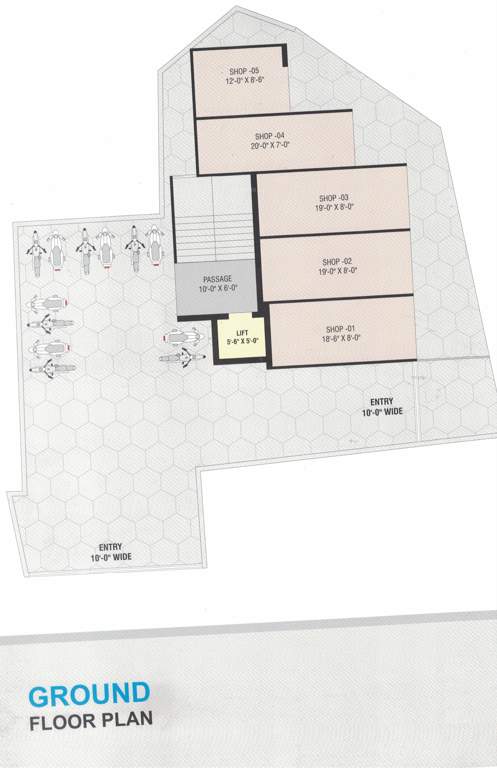 gurukrupa 1 Gurukrupa 1 Cluster Plan for ground Floor