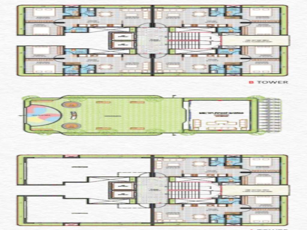 bhavyaraj residency Tower A Cluster Plan for 13th Floor
