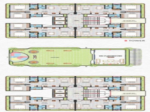  bhavyaraj-residency Tower A Cluster Plan from 1st to 12th Floor