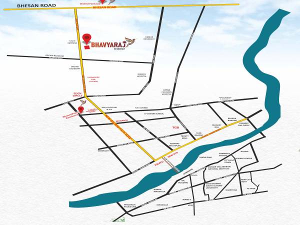  bhavyaraj-residency Location Plan