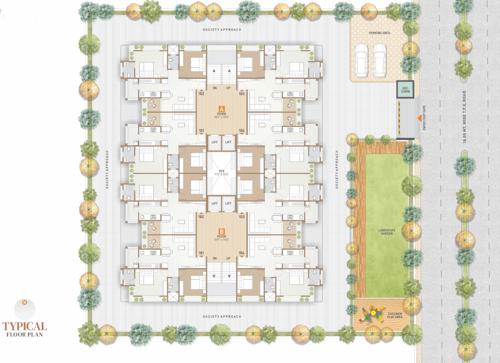 shri-suraj-residency Block A And Block B Cluster Plan from 1st to 7th Floor