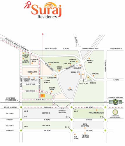  shri-suraj-residency Location Plan