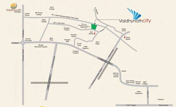  mansa-builders-vaidyanath-city Location Plan