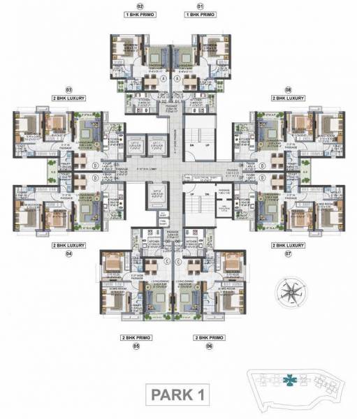  the-icon-phase-3 Park 1 Typical Cluster Plan
