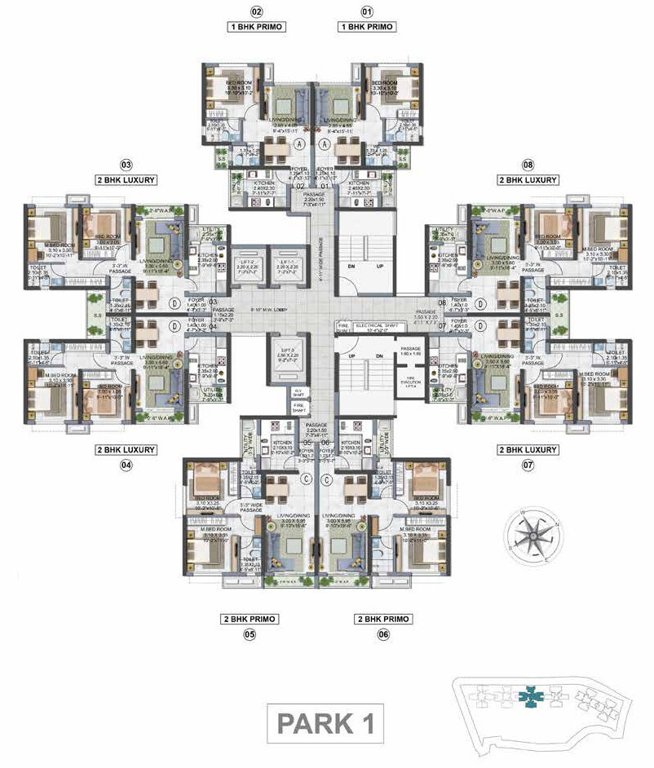  the icon phase 3 Park 1 Typical Cluster Plan