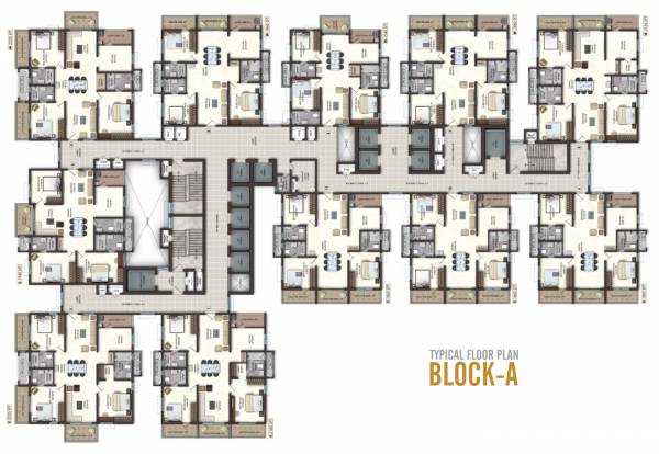 Block A Cluster Plan from 1st to 40th Floor el-dorado Block A Cluster Plan from 1st to 40th Floor