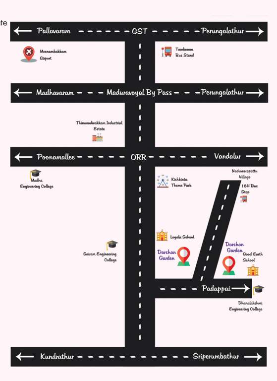  darshan garden Location Plan