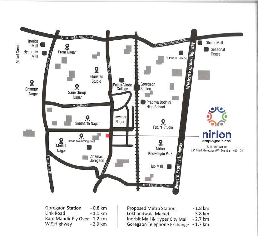  nirlon employees chs ltd building no 10 Location Plan