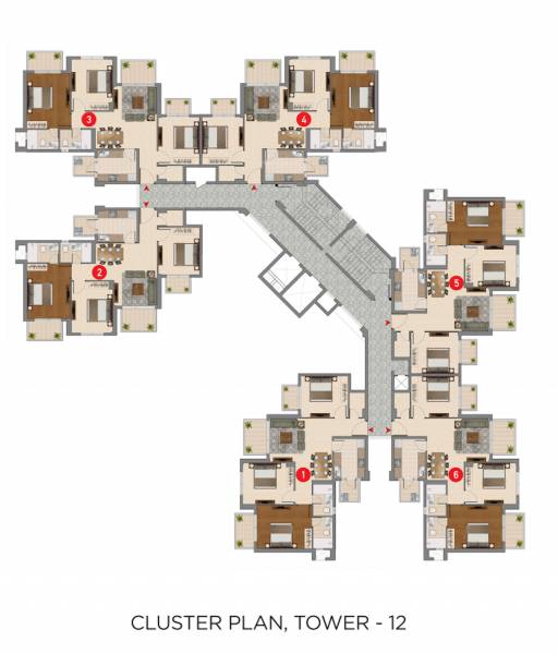Tower 12 Cluster Plan For Typical homes-phase-2a Tower 12 Cluster Plan For Typical