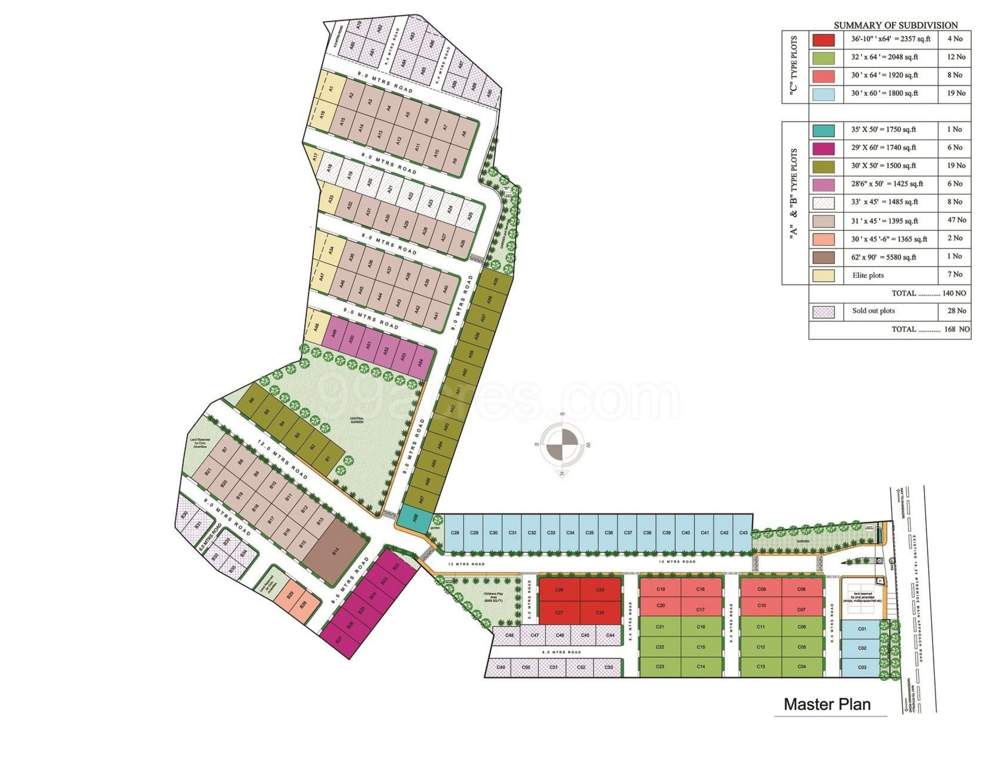  new town Layout Plan