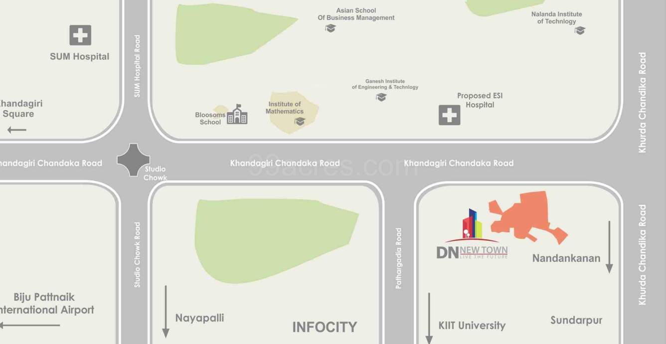  new town Location Plan