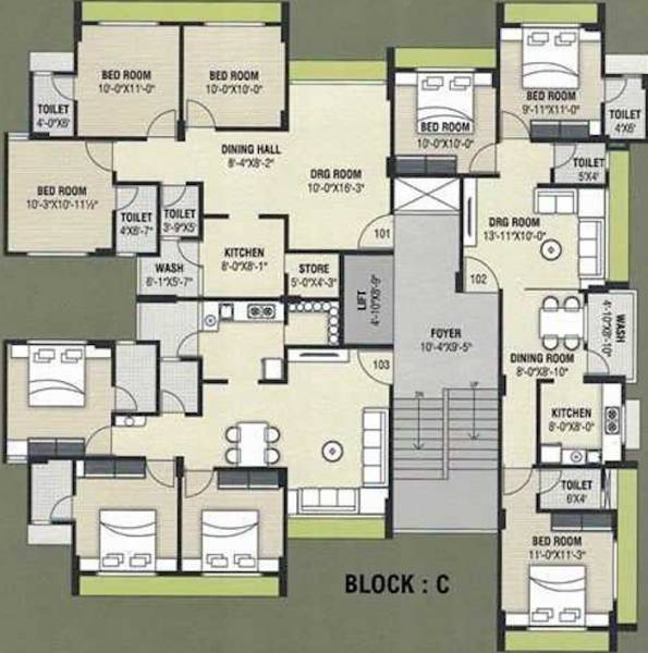 khodiyar-upvan Block C Cluster Plan