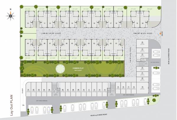  pushpvan-bunglows-and-arcade Layout Plan