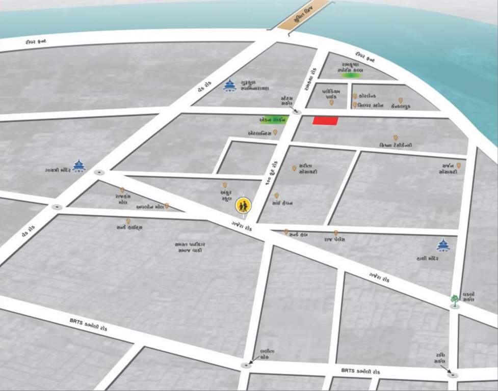 shivam heights Location Plan