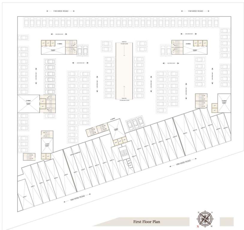  planet 6 A  to F Wing Cluster Plan for 1st Floor
