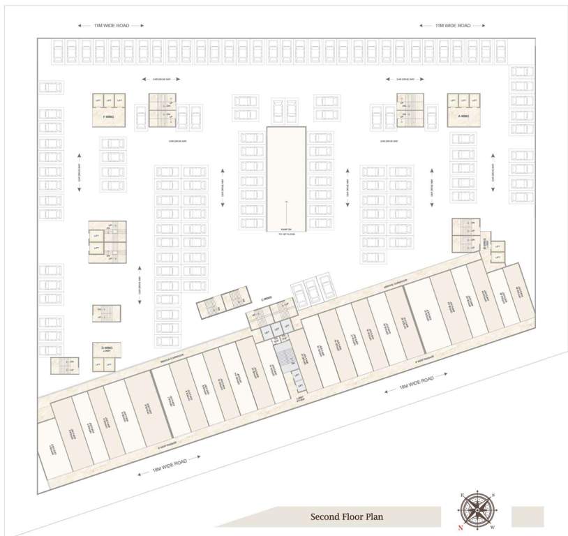  planet 6 A  to F Wing Cluster Plan for 2nd Floor