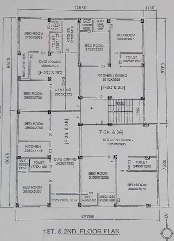  anil nibas Anil Nibas Cluster Plan From 1st To 2nd Floor