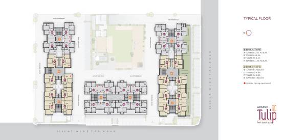  tulip Block A to Block H Typical Cluster Plan
