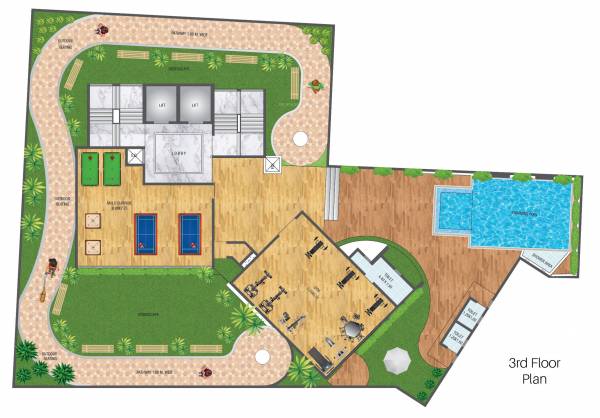  planet Omkar Planet - A + B Wing Cluster Plan For 3rd Floor