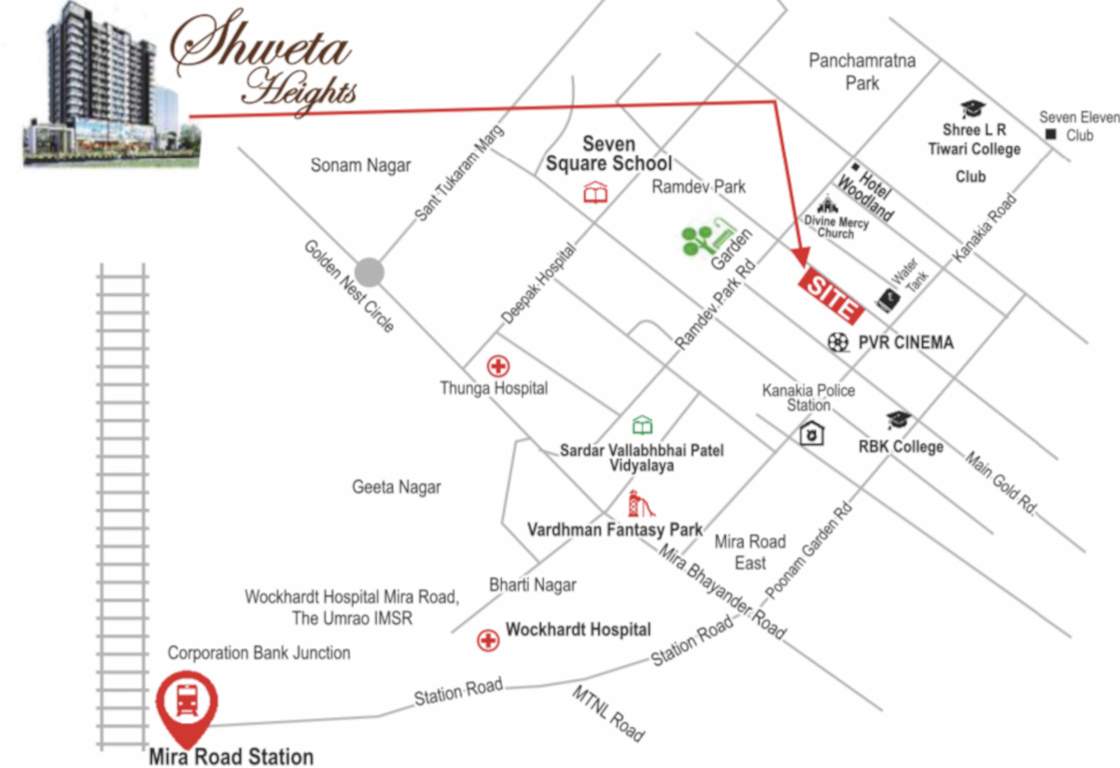  shweta heights Location Plan