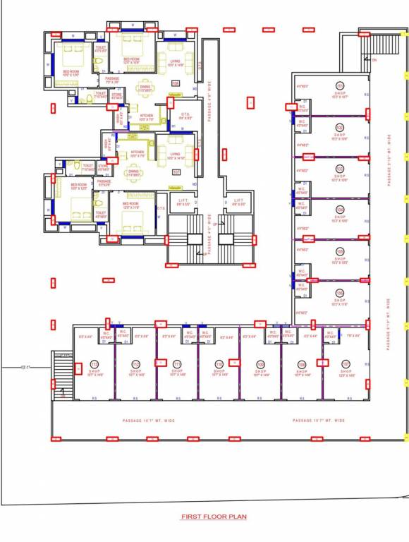  simandhar wings Simandhar Wings Cluster Plan For 1st Floor