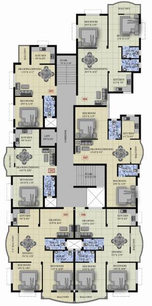 Cluster Plan sabita-residency Cluster Plan