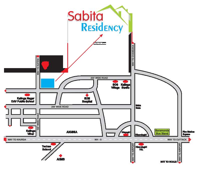  sabita residency Location Plan