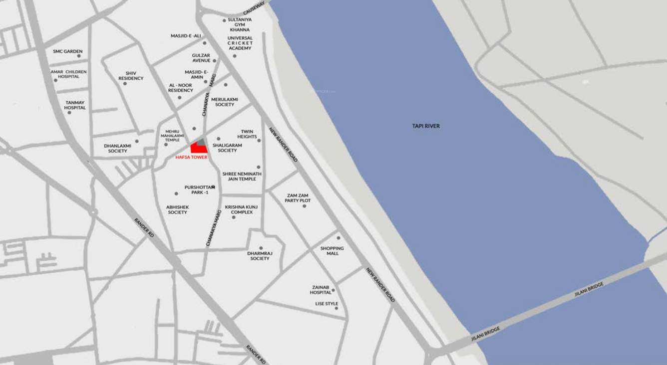  hafsa tower Location Plan