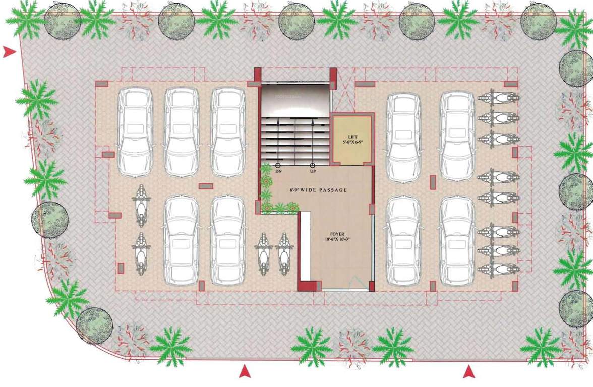  hema apartments Hema Apartments Cluster Plan For Ground Floor