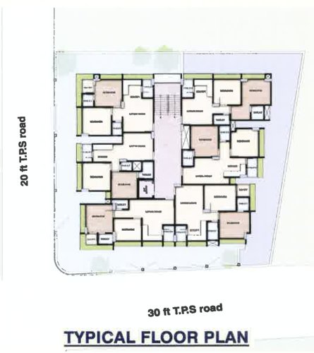  sulabh-exotica Sulabh Exotica Cluster Plan from 1st to 5th Floor