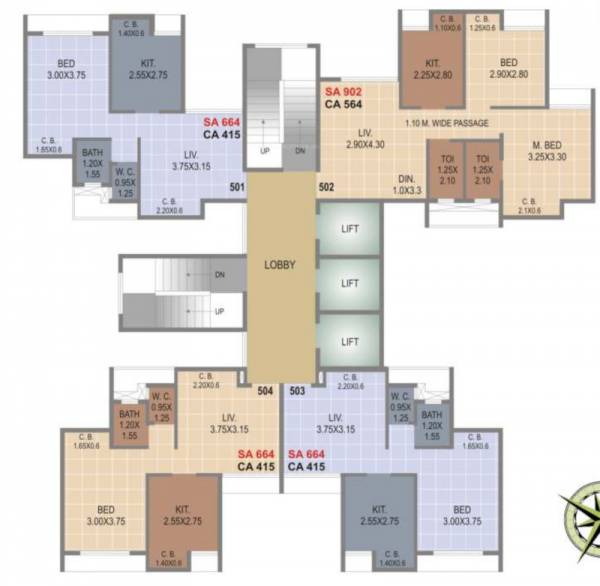  citi- Tower 18 Cluster Plan
