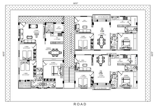  suvan-sanvi Suvan Sanvi Cluster Plan from 1st to 5th Floor