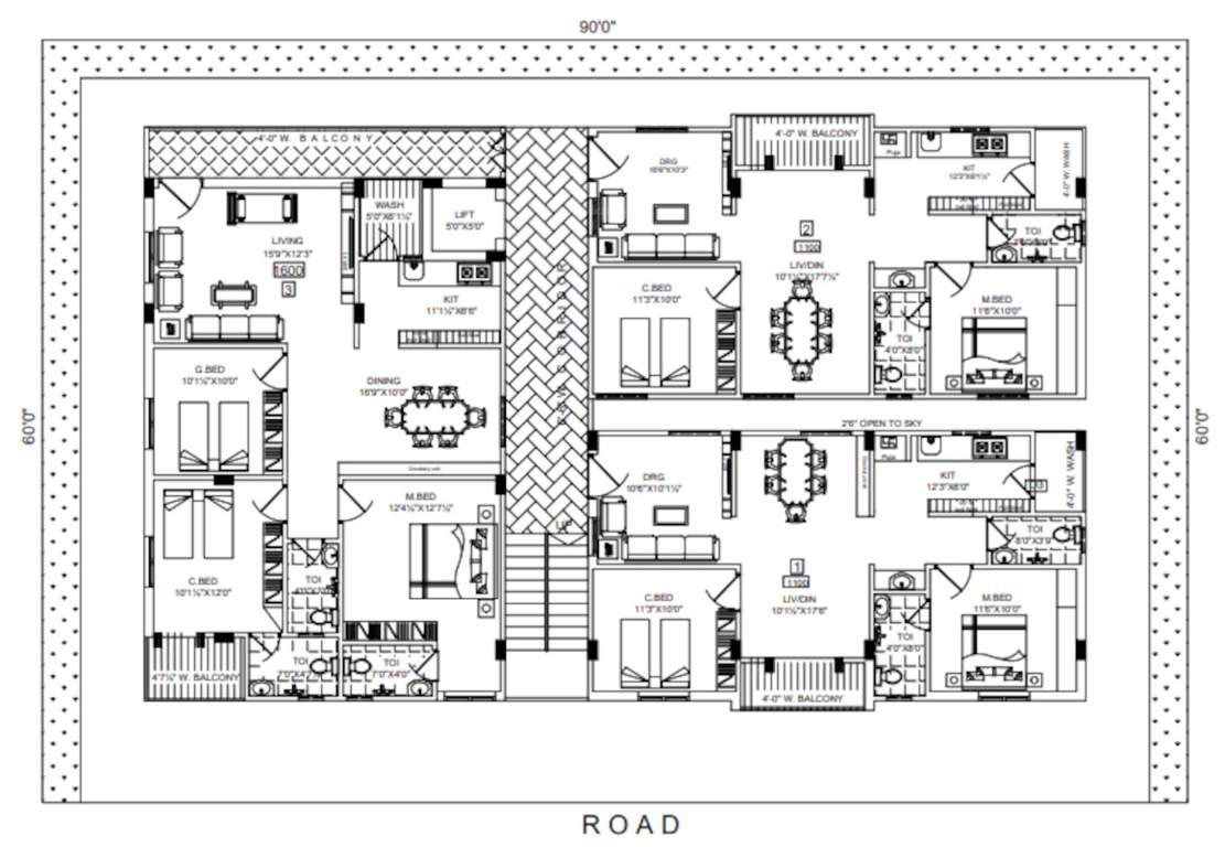  suvan sanvi Suvan Sanvi Cluster Plan from 1st to 5th Floor